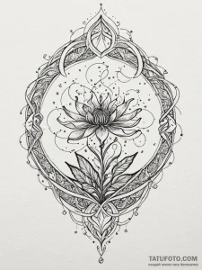 Tattoo sketch, new genesis seed, a single, gl... - эскиз тату (№1752449800_0, 13.07.2025 23:36) — Tatufoto.com