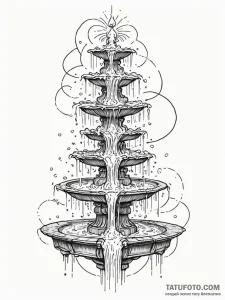 Tattoo sketch, knowledge fountain, a classica... - эскиз тату (№1752450220_0, 13.07.2025 23:43) — Tatufoto.com