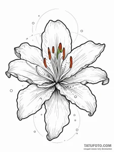 Tattoo sketch, quantum bloom of life, a singl... - эскиз тату (№1752451818_0, 14.07.2025 00:10) — Tatufoto.com