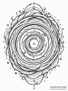 Tattoo sketch, portal within a portal, a larg... - эскиз тату (№1752452822_0, 14.07.2025 00:27) — Tatufoto.com