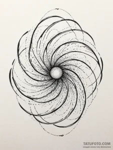 Tattoo sketch, zephyr of zero-point energy, a... - эскиз тату (№1752453824_0, 14.07.2025 00:43) — Tatufoto.com
