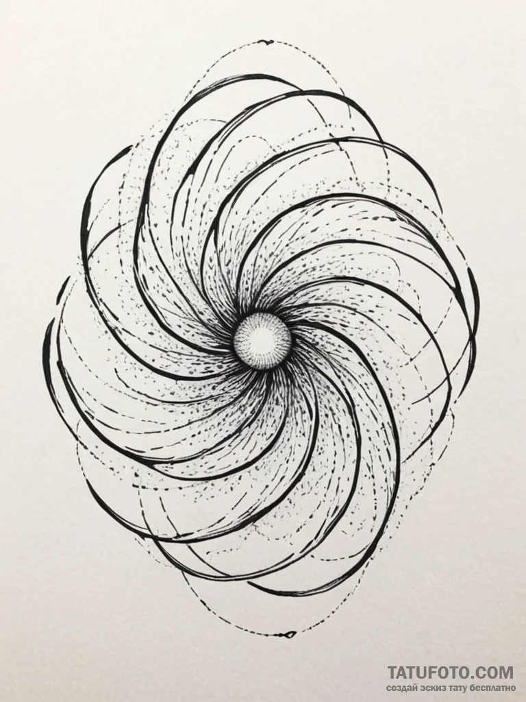 Tattoo sketch, zephyr of zero-point energy, a... - эскиз тату (№1752453824_0, 14.07.2025 00:43) — Tatufoto.com