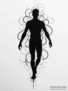 Tattoo sketch, unseen current mapper, a human... - эскиз тату (№1752454494_0, 14.07.2025 00:54) — Tatufoto.com