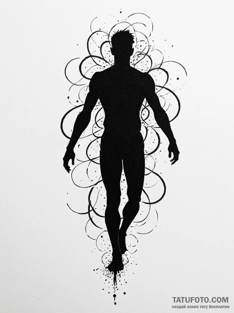 Tattoo sketch, unseen current mapper, a human… — эскиз тату (№1752454494_0, 14.07.2025 00:54) — Tatufoto.com