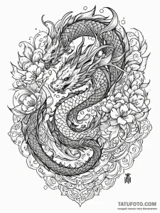 Tattoo sketch, illuminated manuscript, digita... - эскиз тату (№1752455504_0, 14.07.2025 01:11) — Tatufoto.com