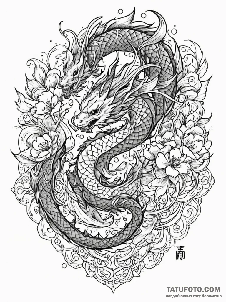 Tattoo sketch, illuminated manuscript, digita… — эскиз тату (№1752455504_0, 14.07.2025 01:11) — Tatufoto.com