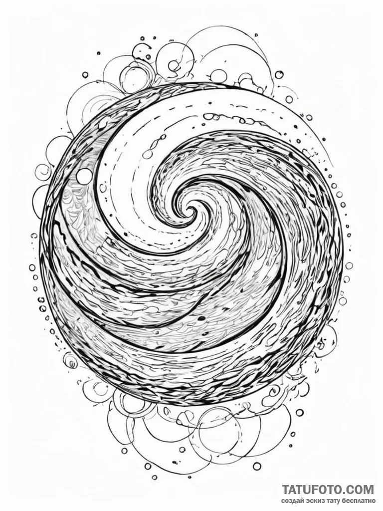 Tattoo sketch, reflective surface of truth, a... - эскиз тату (№1752457857_0, 14.07.2025 01:50) — Tatufoto.com
