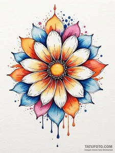Tattoo sketch, perpetual bloom of creativity,... - эскиз тату (№1752462295_0, 14.07.2025 03:04) — Tatufoto.com