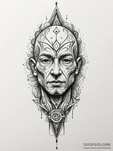 Tattoo sketch, youthful spirit, ageless code,... - эскиз тату (№1752462714_0, 14.07.2025 03:11) — Tatufoto.com