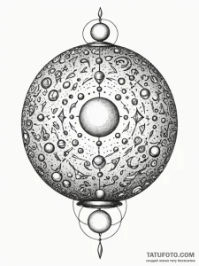 Tattoo sketch, universal translator orb, a cl... - эскиз тату (№1752466609_0, 14.07.2025 04:16) — Tatufoto.com