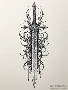 Tattoo sketch, x-caliber, code-forged, a lege... - эскиз тату (№1752467948_0, 14.07.2025 04:39) — Tatufoto.com