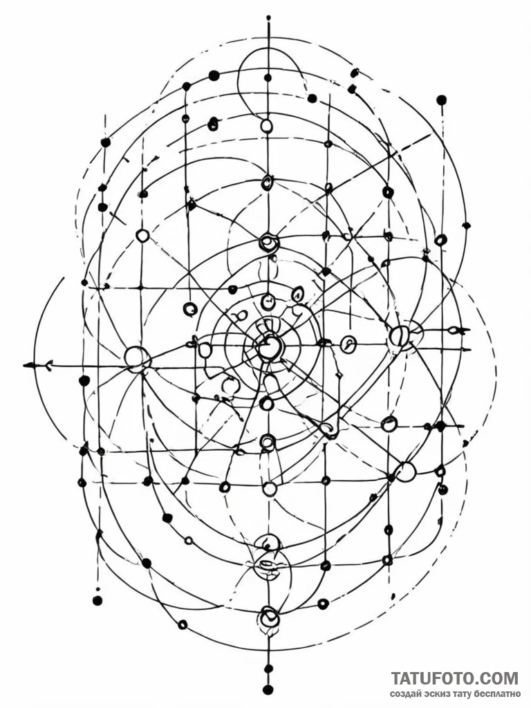 **tattoo sketch, zero-sum game (abstract)", a... - эскиз тату (№1752472057_0, 14.07.2025 05:47) — Tatufoto.com