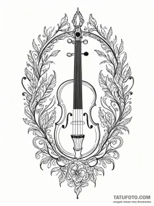 Tattoo sketch, harmonic healer's instrument,... - эскиз тату (№1752475752_0, 14.07.2025 06:49) — Tatufoto.com