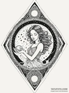 Tattoo sketch, moonlight shadow weaver, a sub... - эскиз тату (№1752477860_0, 14.07.2025 07:24) — Tatufoto.com