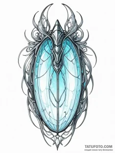 Tattoo sketch, metamorphosis pod (digital), a... - эскиз тату (№1752478698_0, 14.07.2025 07:38) — Tatufoto.com