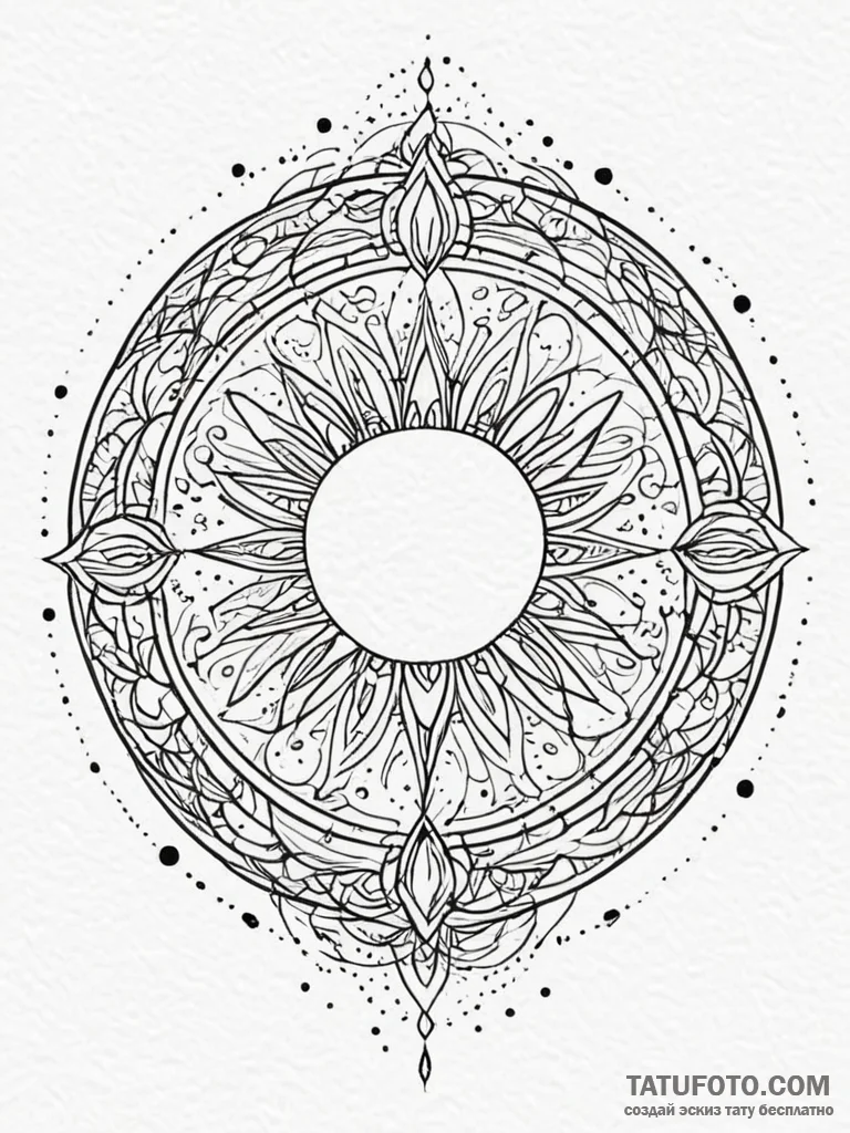 Tattoo sketch, zone of abstract serenity, a m... - эскиз тату (№1752481124_0, 14.07.2025 08:18) — Tatufoto.com