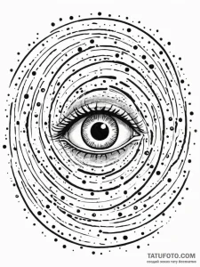 Tattoo sketch, eye of the storm (data vortex)... - эскиз тату (№1752482385_0, 14.07.2025 08:39) — Tatufoto.com