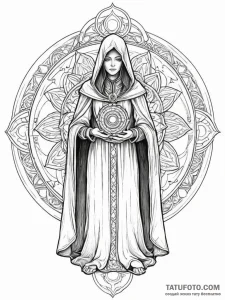 Tattoo sketch, keeper of the lost files, a my... - эскиз тату (№1752485990_0, 14.07.2025 09:39) — Tatufoto.com