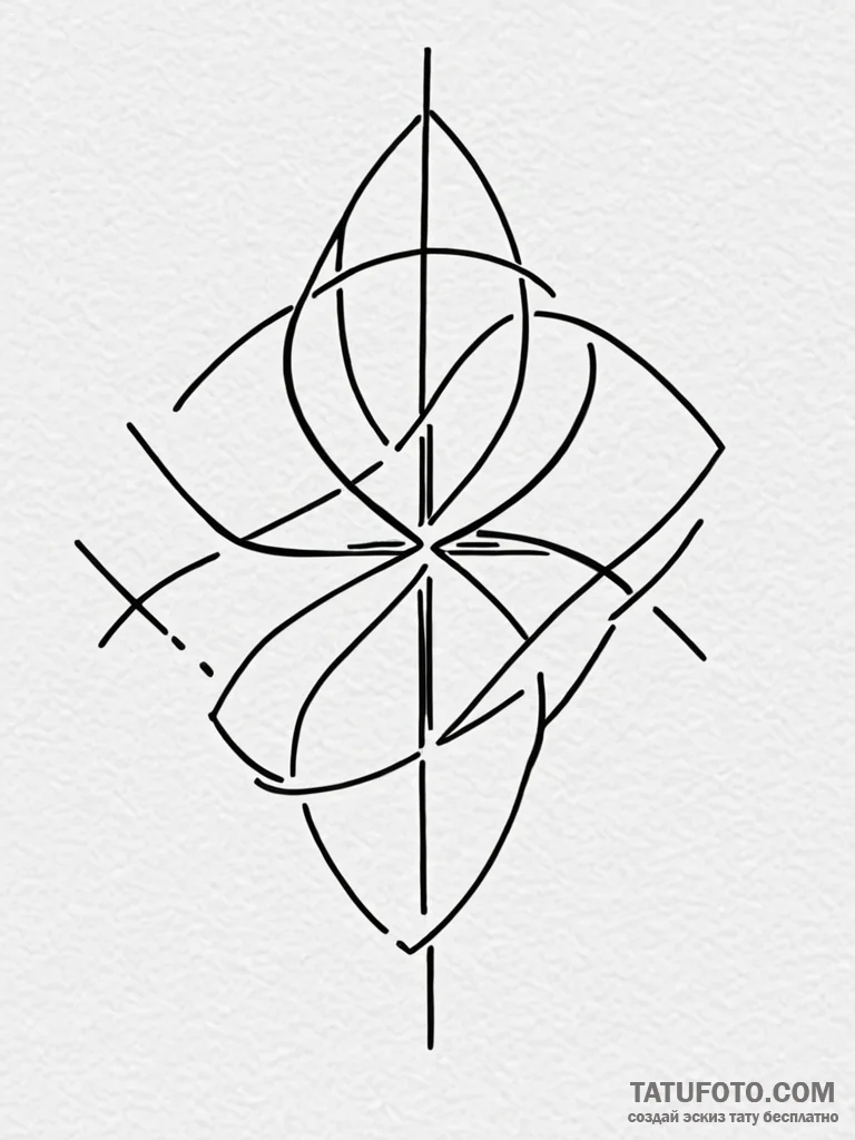 Tattoo sketch, x-intersection, path of choice… — эскиз тату (№1752487081_0, 14.07.2025 09:58) — Tatufoto.com