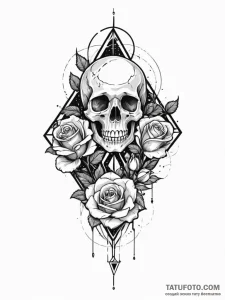 Tattoo sketch, deconstructed deity, a classic... - эскиз тату (№1752487834_0, 14.07.2025 10:10) — Tatufoto.com