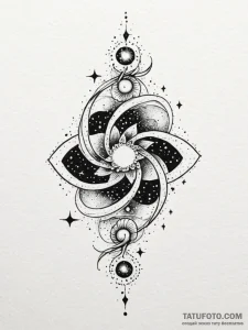 Tattoo sketch, nebula of new beginnings, a vi... - эскиз тату (№1752488628_0, 14.07.2025 10:23) — Tatufoto.com