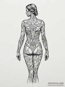 Tattoo sketch, quilted memories (human form),... - эскиз тату (№1752490968_0, 14.07.2025 11:02) — Tatufoto.com