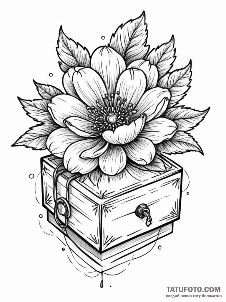 Tattoo sketch, yesteryear’s promise, digital… — эскиз тату (№1752494228_0, 14.07.2025 11:57) — Tatufoto.com