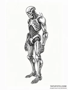 Tattoo sketch, exoskeleton armor, organic ski... - эскиз тату (№1752495150_0, 14.07.2025 12:12) — Tatufoto.com
