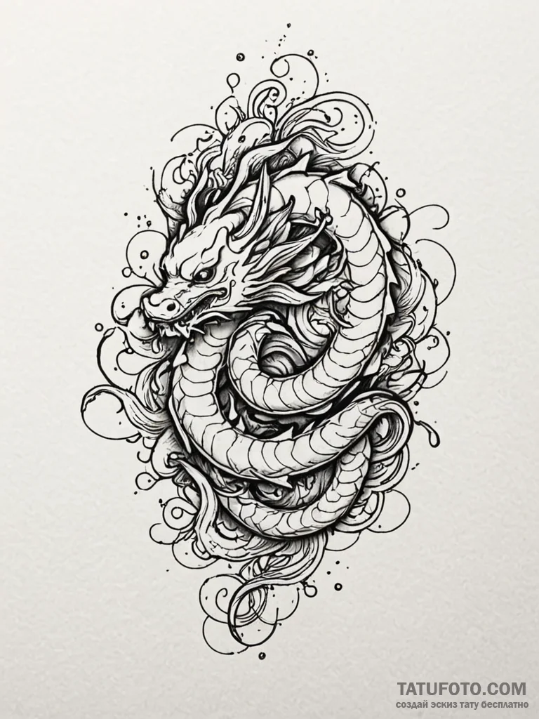 Tattoo sketch, viral tattoo, spreading code,… — эскиз тату (№1752495233_0, 14.07.2025 12:13) — Tatufoto.com