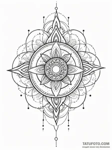 Tattoo sketch, spirit of the data stream, a g... - эскиз тату (№1752497156_0, 14.07.2025 12:45) — Tatufoto.com