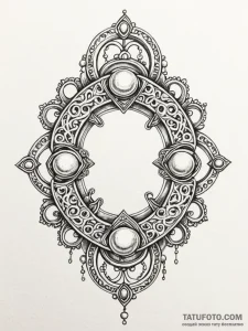 Tattoo sketch, brass knuckles adorned with de... - эскиз тату (№1752497490_0, 14.07.2025 12:51) — Tatufoto.com