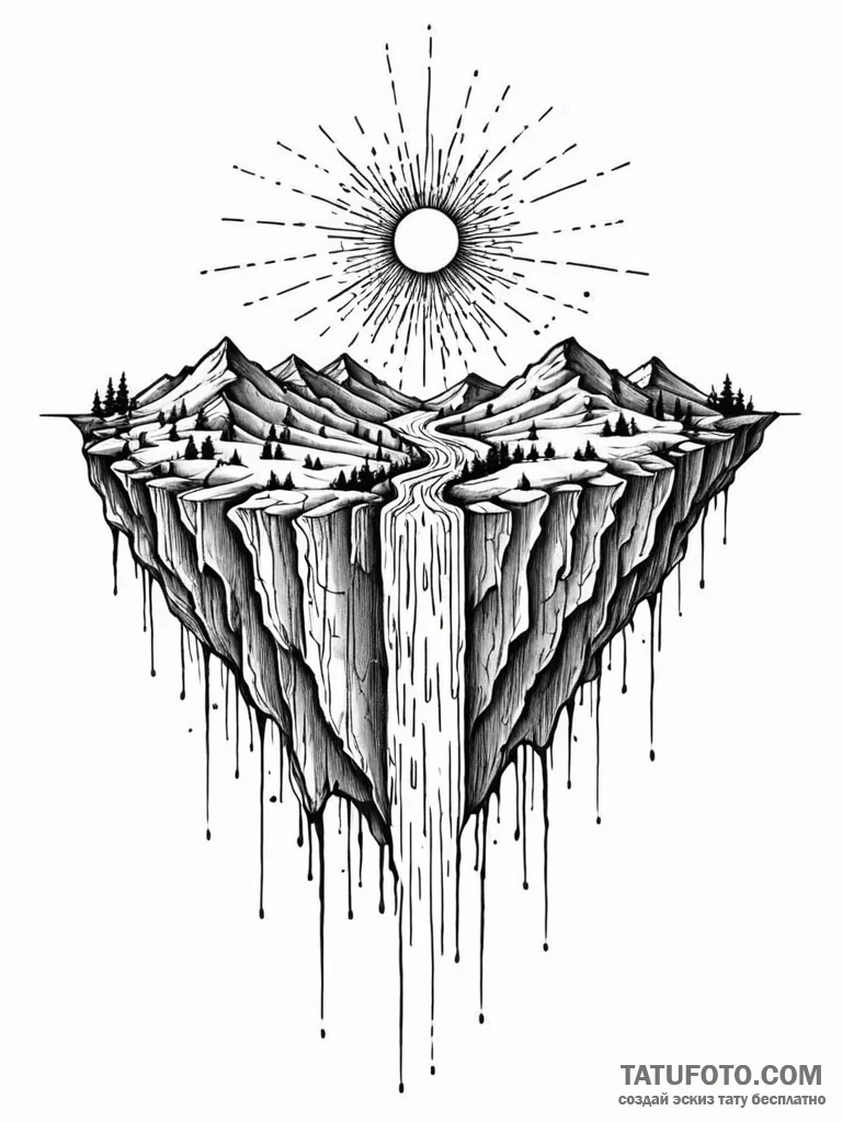 Tattoo sketch, weeping wall, healing code, a... - эскиз тату (№1752500258_0, 14.07.2025 13:37) — Tatufoto.com