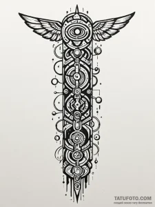 Tattoo sketch, primal programmer's totem, an... - эскиз тату (№1752500684_0, 14.07.2025 13:44) — Tatufoto.com