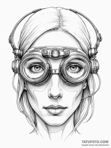 Tattoo sketch, visionary's goggles, world-alt... - эскиз тату (№1752501195_0, 14.07.2025 13:53) — Tatufoto.com