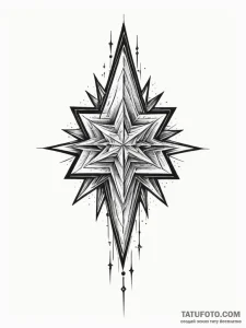 Tattoo sketch, zenith star ziggurat, a toweri... - эскиз тату (№1752501793_0, 14.07.2025 14:03) — Tatufoto.com