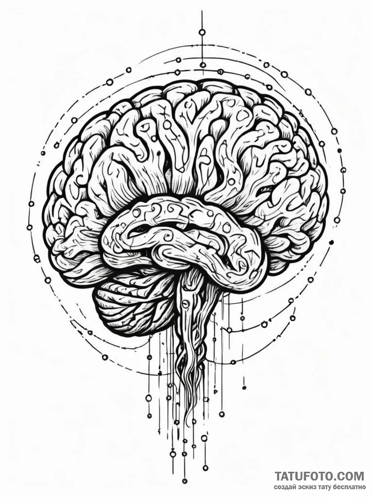 Tattoo sketch, inherited memory code, a styli... - эскиз тату (№1752501964_0, 14.07.2025 14:06) — Tatufoto.com