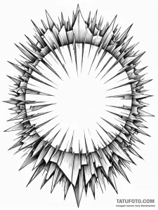 Tattoo sketch, fractured reality mirror, a ci... - эскиз тату (№1752502475_0, 14.07.2025 14:14) — Tatufoto.com
