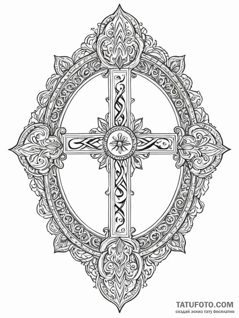 Tattoo sketch, illuminated manuscript, digita... - эскиз тату (№1752502900_0, 14.07.2025 14:21) — Tatufoto.com