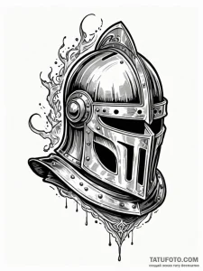 Tattoo sketch, ironclad ideals, a medieval kn... - эскиз тату (№1752503325_0, 14.07.2025 14:28) — Tatufoto.com