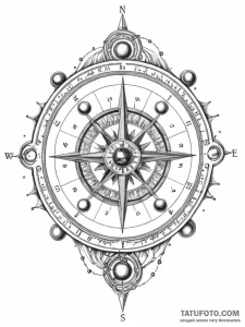 Tattoo sketch, x-ray vision compass, an antiq... - эскиз тату (№1752504863_0, 14.07.2025 14:54) — Tatufoto.com