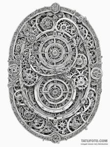 Tattoo sketch, labyrinth of time, a complex,... - эскиз тату (№1752504948_0, 14.07.2025 14:55) — Tatufoto.com