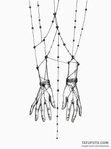 Tattoo sketch, invisible threads of control,... - эскиз тату (№1752510164_0, 14.07.2025 16:22) — Tatufoto.com