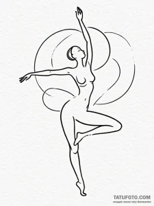 Tattoo sketch, yoga pose, energy flow, a styl... - эскиз тату (№1752510761_0, 14.07.2025 16:32) — Tatufoto.com