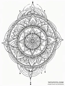 Tattoo sketch, multidimensional mandala of me... - эскиз тату (№1752511017_0, 14.07.2025 16:36) — Tatufoto.com