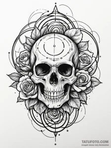 Tattoo sketch, kinetic energy orb, a glowing,... - эскиз тату (№1752512128_0, 14.07.2025 16:55) — Tatufoto.com