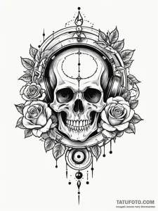 Tattoo sketch, vinyl record, cosmic grooves,... - эскиз тату (№1752514643_0, 14.07.2025 17:37) — Tatufoto.com