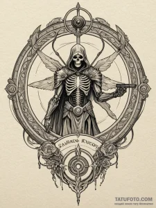 Reaper drone's targeting screen, locking onto... - эскиз тату (№1752521670_0, 14.07.2025 19:34) — Tatufoto.com