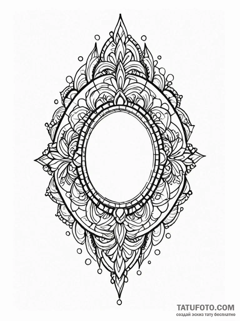 A detailed broken mirror pieces arranged, mos... - эскиз тату (№1752522700_0, 14.07.2025 19:51) — Tatufoto.com