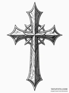 A templar knight's cross - эскиз тату (№1752523166_0, 14.07.2025 19:59) — Tatufoto.com