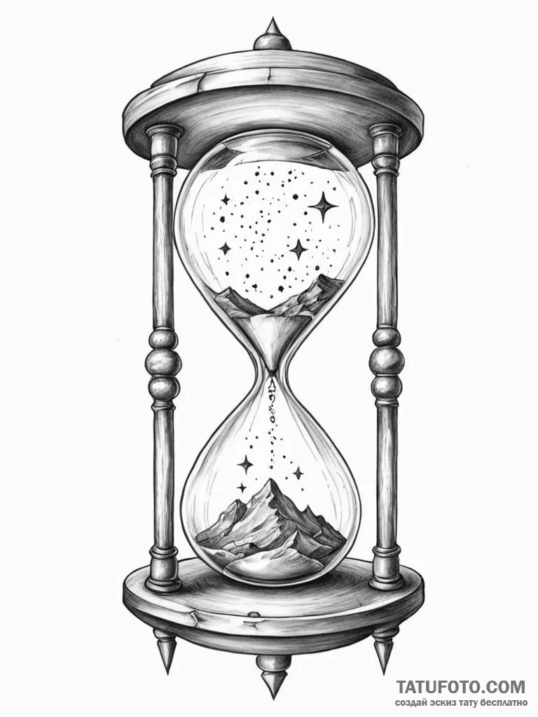 Hourglass nebula - эскиз тату (№1752524797_0, 14.07.2025 20:26) — Tatufoto.com